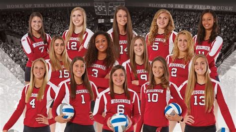 wisconsin volleyball team sex|Wisconsin volleyball scores five